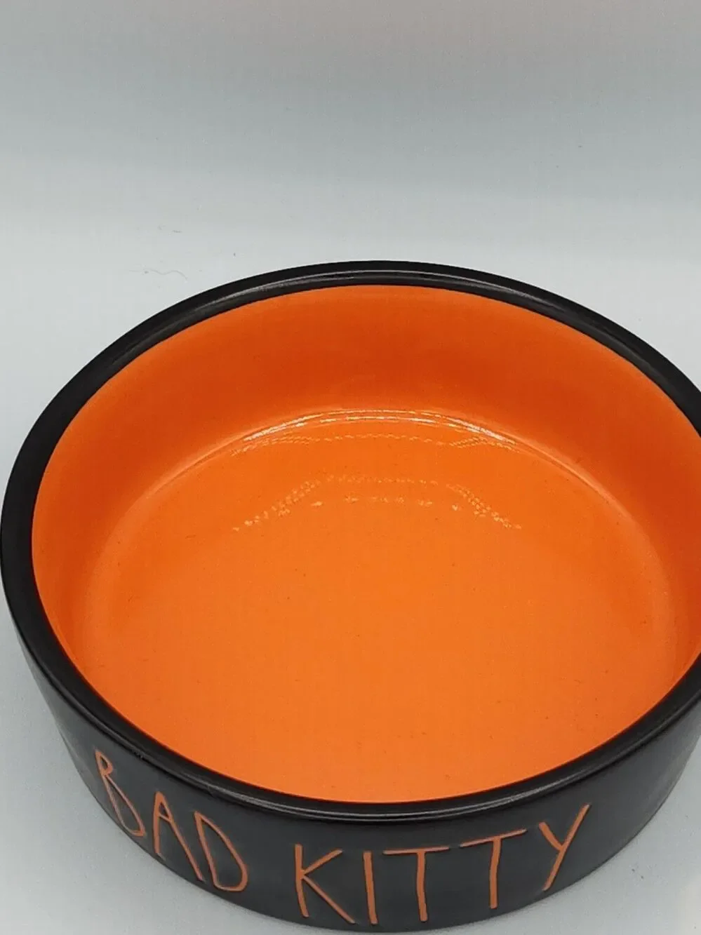 Rae Dunn Halloween BAD KITTY cat Dish